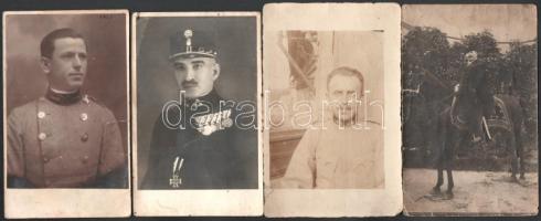 6 db katonákat ábrázoló fotólap