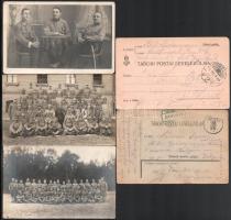 ca 1910-1930 db katonákat ábrázoló fotólap csoportképekkel