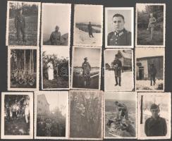 ca 1940-1944 50 db II. világháborús német katona fotó / German Wehrmacht soldier photos 6x9 cm