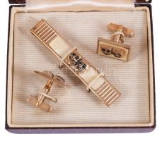 Swank mandzsetta szett, jó állapotban, díszdobozban