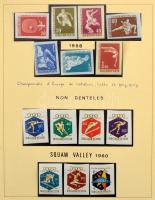 Magyar filázott SPORT gyűjtemény az 1925-1965 közötti időszakból, benne 302 db fogazott + 235 db vág...