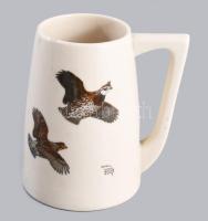 Lynn Bogue Hunt (1878-1960) festményének részleteivel díszített vadászkorsó, kis kopással, m: 14 cm