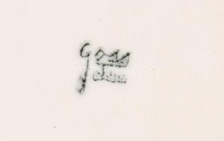 Lynn Bogue Hunt (1878-1960) festményének részleteivel díszített vadászkorsó, kis kopással, m: 14 cm