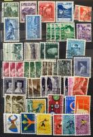 Liechtenstein tétel, benne 1.100 db bélyeg, sorokkal, több példányokkal + 7 db blokk, 10 lapos közep...