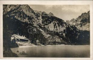 Tátra, Magas-Tátra, Vysoké Tatry; Popper See / Popradské pleso / Poprádi-tó. Julius Kuszmann kiadása / lake