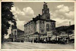 1960 Praha, Prag, Prague; Wilsonovo nádrazi / Wilson railway station, automobile (EM)