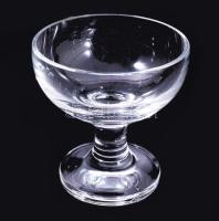 Kristály italos készlet, palack és 6 darab pohár, hibátlan, m: 8-29 cm