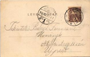 1901 Székesfehérvár, Honvéd laktanya és pavilon, K.u.K. katonák. Eisler Adolf kiadása (fl)