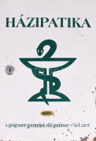 Házipatika vaslemez szekrény, kopással, 36x24 cm