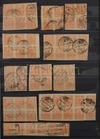 Turul hírlapbélyeg tétel, benne sok összefüggés is, 20 lapos, A/4-es berakóban