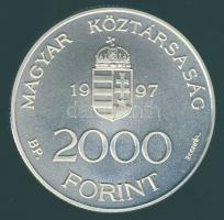 1997. 2000Ft Ag "Integráció az EU-ba - EURO I" T:BU Csak 3000db!