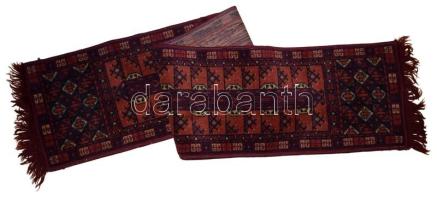 Kézzel készült keleti hosszúszőnyeg, cca 180X33 cm