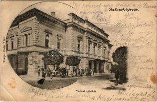 1903 Székesfehérvár, Városi színház. Eisler Adolf kiadása, Art Nouveau (EB)