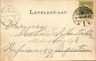 1904 Székesfehérvár, Vörösmarty szobor. Eisler Adolf kiadása (EK)