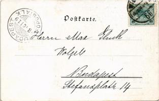 1898 Wien, Vienna, Bécs; Jubiläums-Ausstellung 1898. Kunstgewerbeverein, Kaiserzelt. Ausstellungs-Po...