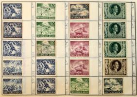 Kb 4-5.000 db bélyeg 5 db cserefüzetben, változatos anyag, benne Olaszország, Németország, Svájc stb