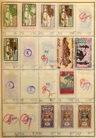 Kb 4-5.000 db bélyeg 7 db cserefüzetben, változatos anyag, benne Jugoszlávia, Horvátország, Csehszlo...