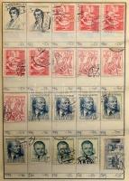 Kb 4-5.000 db bélyeg 7 db cserefüzetben, változatos anyag, benne Jugoszlávia, Horvátország, Csehszlo...