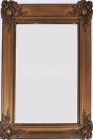 Régi fali tükör blondel keretben, fózolt tükörrel, 52x41 cm