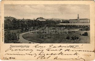 1905 Sepsiszentgyörgy, Sfantu Gheorghe; Potsa park. Benkő M. kiadása / park (EM)