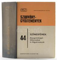 Horváth Csabáné - Avar Árpád (szerk.): Színesfémek. Anyagminőségek. Előtermékek és félgyártmányok. M...