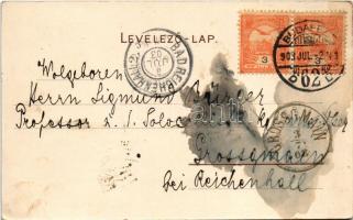 1903 Siófok, fürdőzők. Bruchsteiner és Fia műintézet litho (EB)