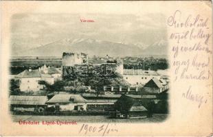 1900 Liptóújvár, Liptó-Újvár, Liptovsky Hrádok (Tátra); Várrom / Burgruine / castle ruins (EK)