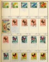 Kb 4-5.000 db bélyeg 6 db cserefüzetben, változatos anyag, benne angol gyarmatok, Svédország, Vietna...