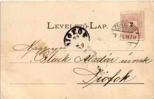 1899 Érsekújvár, Nové Zamky; kórház, vasútállomás, pályaudvar, Nyitra híd. Mayer fényképész kiadása ...