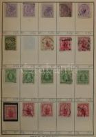 Kb 4-5.000 db bélyeg 7 db cserefüzetben, változatos anyag, benne Új-Zéland, Spanyolország, angol gya...