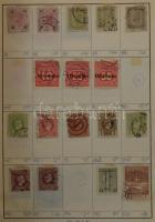 Kb 4-5.000 db bélyeg 7 db cserefüzetben, változatos anyag, benne Új-Zéland, Spanyolország, angol gya...