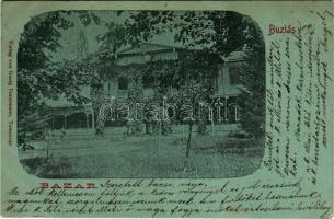 1900 Buziás, Buziásfürdő, Baile Buzias; Bazar. Georg Trautmann / szálloda / hotel (fa)