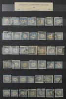 Hírlapilleték bélyegek kb 700 darabos nagy tétel közte szép / olvasható bélyegzések, változatok, öss...