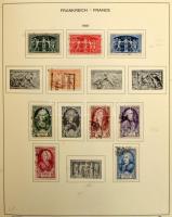 Franciaország gyűjtemény az 1944-1984 közötti időszakból, benne 1.590 db bélyeg + 1 db blokk, nagyalakú előnyomott albumban