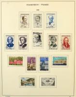 Franciaország gyűjtemény az 1944-1984 közötti időszakból, benne 1.590 db bélyeg + 1 db blokk, nagyal...