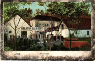 Siófok, Halásztelep, Balatoni Halászati Részvénytársaság. Reich Farkas kiadása (fl)