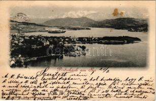 1897 Pörtschach am Wörthersee, Ferd. v. Kleinmayr / view (fl)