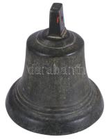 Nagyméretű harang. Bronz, cca 20. sz. eleje, nyelv nélkül, m: 22 cm