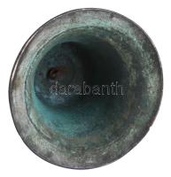 Nagyméretű harang. Bronz, cca 20. sz. eleje, nyelv nélkül, m: 22 cm