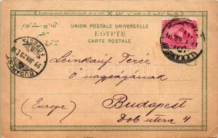 1899 Alexandria, Alexandrie; Vue générale et la Colone Pompéo, Monement Mehemed Ali. Lit. B. No. 162...