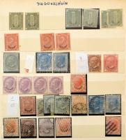 Olasz gyarmatok, külföldi posták összeállítás, 10 lapos közepes berakóban