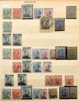 Olasz gyarmatok, külföldi posták összeállítás, 10 lapos közepes berakóban