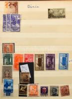 Olasz gyarmatok, külföldi posták összeállítás, 10 lapos közepes berakóban