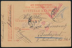 1916 Hadifogoly levelezőlap Asztrakánból