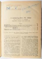 1946-1947 Nemzetgyűlési naplók. 75-99. ülés, 1946. december 5. - 1947. február 21. (Egybekötve.) Félvászon-kötésben, kissé viseltes borítóval.