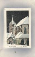 Szászsebes (Mühlbach) evangelist church in winter