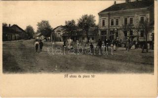 Siófok, Fő utca és Piactér - képeslapfüzetből