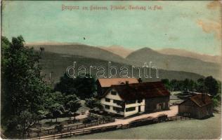Bregenz am Bodensee, Pfänder, Gasthaus in Fluh. Stengel &amp; Co. (Dresden) 20382. / inn, restaurant (fl)