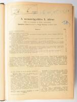 1945-1946 Nemzetgyűlési naplók. 1-49. ülés, 1945. november 29. - 1946. augusztus 8. (Egybekötve.) Félvászon-kötésben, kissé kopottas borítóval, sérült, a könyvtesttől elváló gerinccel, néhány kissé gyűrött lappal.