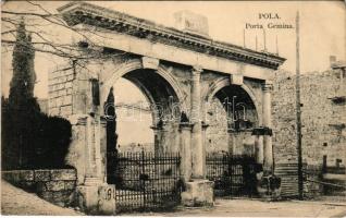 1909 Pola, Porta Gemina. G. Fano / gate (EB)